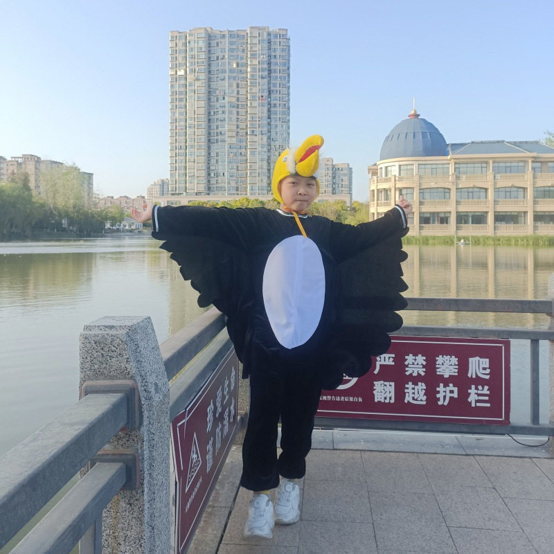 2026新款学生儿童舞蹈动物演出服黄鹂蓝翎鸟啄木鸟成人亲子表演服