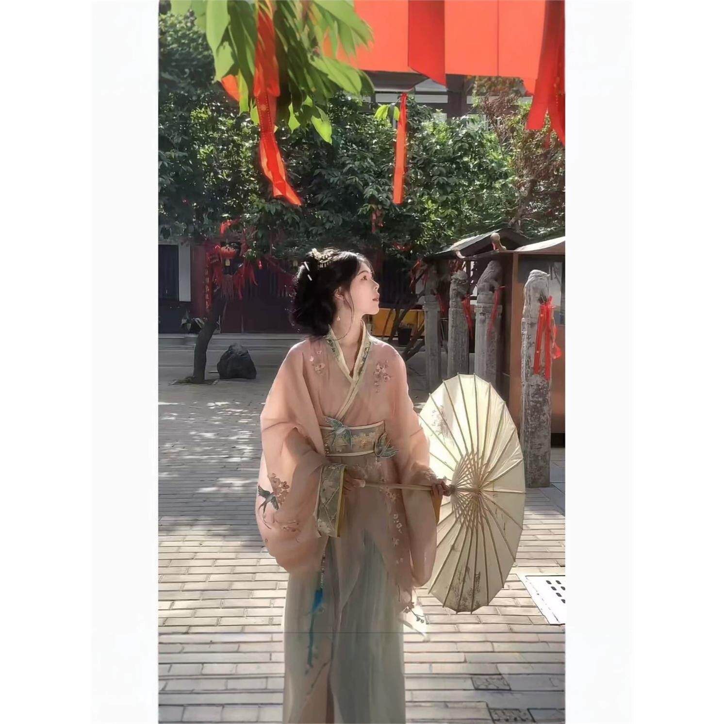 垂樱原创战国袍刺绣大袖