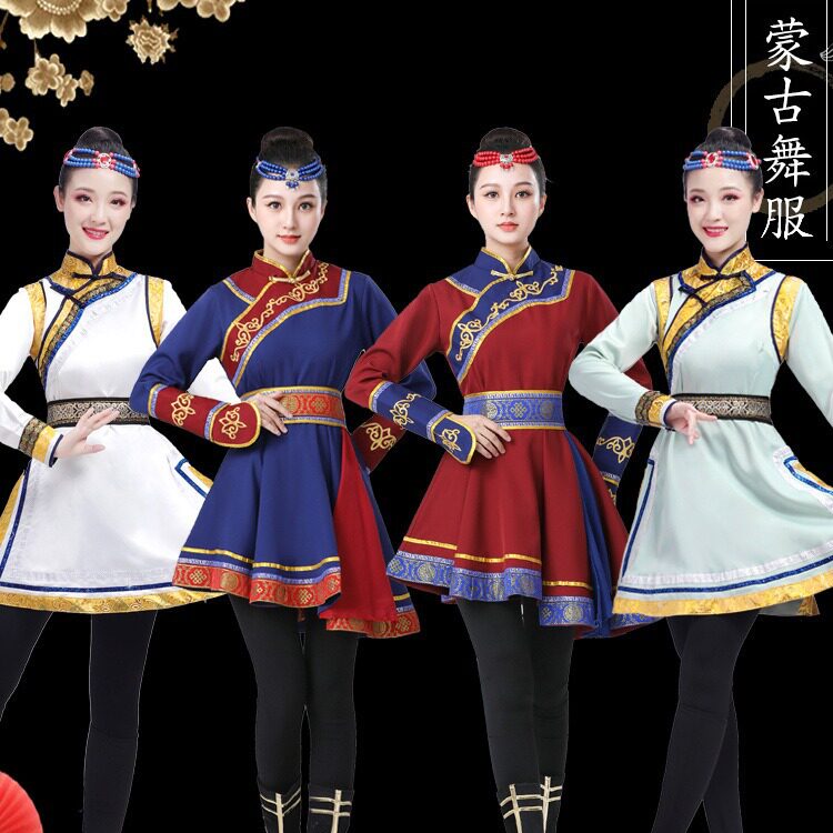 蒙古舞蹈表演服女新款少