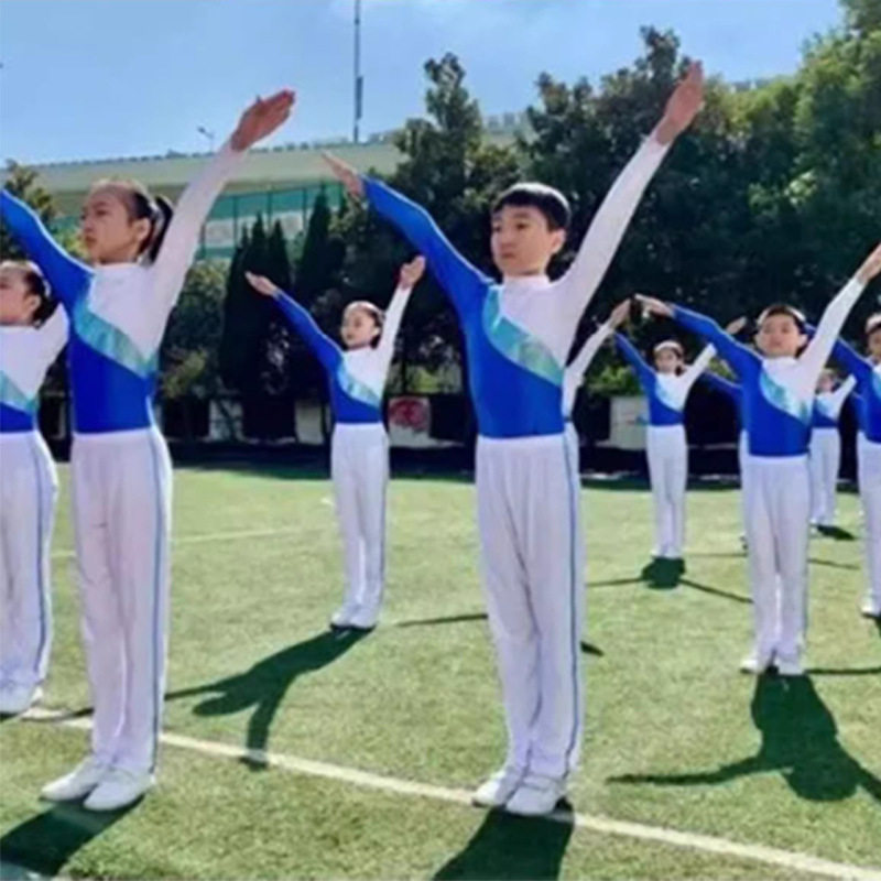 中小学生广播体操比赛服健美操团体操表演服儿童广场舞演出舞蹈服