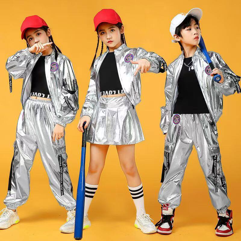 元旦儿童街舞宇航员太空服嘻哈炫酷走秀潮服架子鼓爵士演出服套装