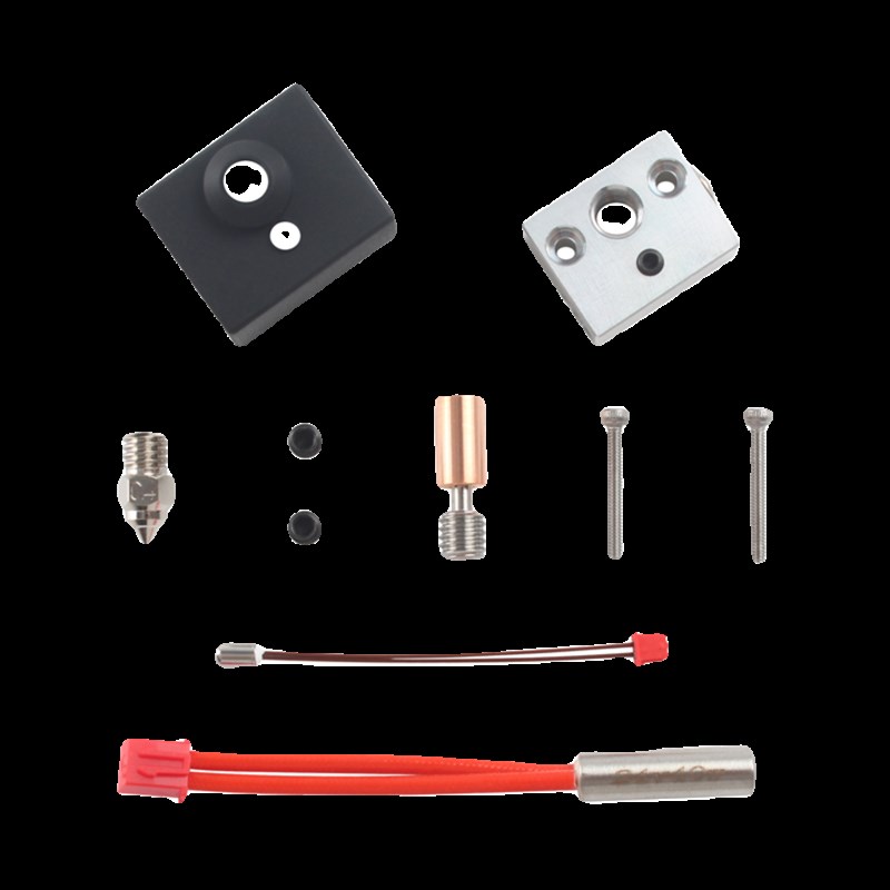 Ender-3 S1/Pro打印机配件精灵挤出机热端加热块喉管喷嘴测温套件