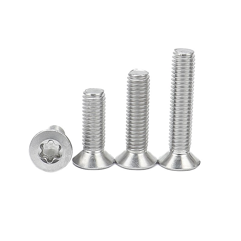 304不锈钢螺丝M6M8梅花沉头螺丝平头内梅花螺丝钉防盗螺钉GB2673