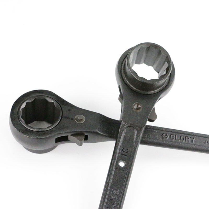 高美尖尾棘轮扳手 进口单头棘轮梅花双向快速套筒扳手17 19 22 24