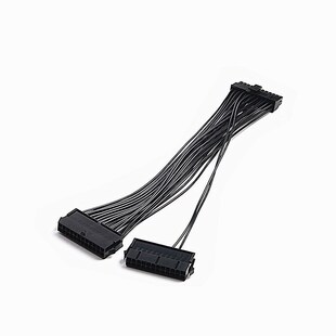 24Pin延长线扩展线主板24针转24pin  18awg 两只双电源启动开机线