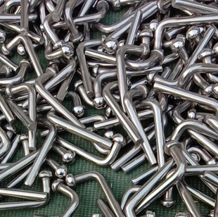 L型不锈钢沉降观测点测量标志测钉水准点观测标预埋件位移监测钉