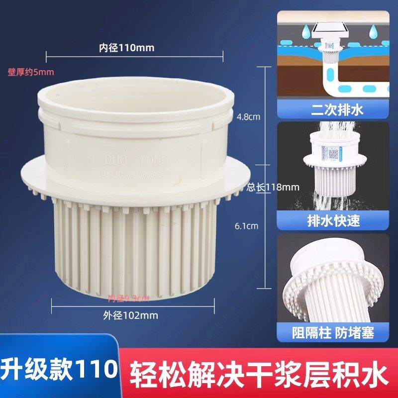 卫生间PVC50管二次排水暗地漏专用下水管接头预埋件排水管道配件,个性定制/设计服务/DIY,明信片定制,淘宝优惠券,粉丝福利购,淘宝优惠卷