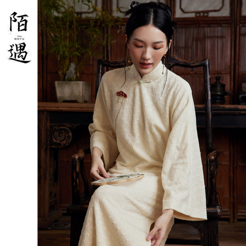 陌遇2021秋冬季中国风旗袍