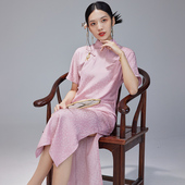 日常中式 中国风复古改良传统旗袍年轻款 连衣裙 新款 陌遇2025夏季