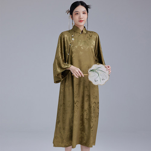 2025年国潮新款民国风大码旗袍裙