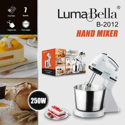 外贸LumaBella2012打蛋器家用厨房揉面搅拌机料理机HAND MIXER
