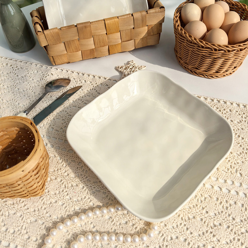 盘子家用菜盘2026新款方形陶瓷餐盘餐具创意高级感火锅配菜盘碟子,餐饮具,盘,淘宝优惠券,粉丝福利购,淘宝优惠卷