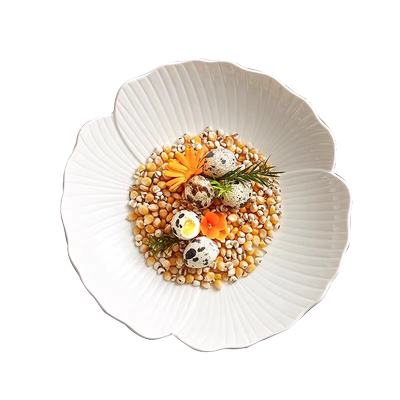 8英寸盘子陶瓷菜盘家用圆形餐具