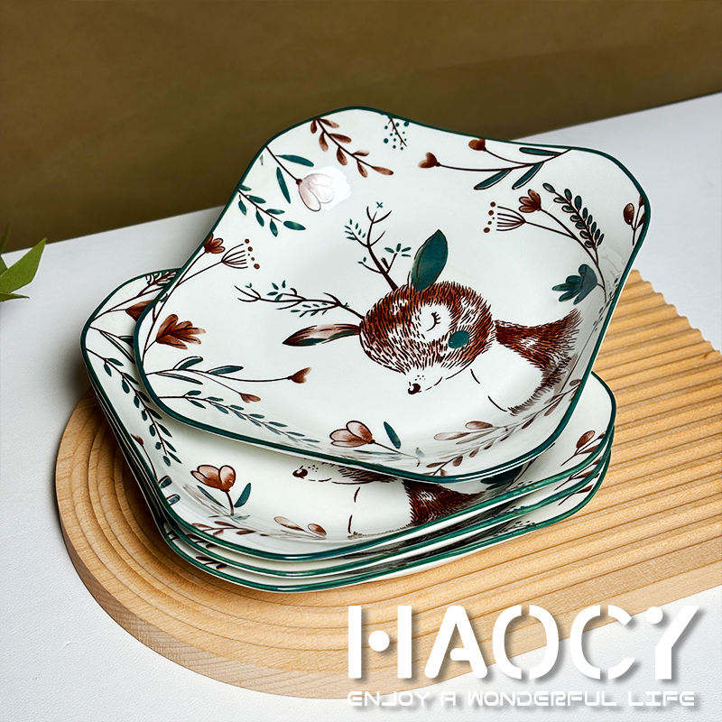 家用卡通一鹿有你套装陶瓷餐具