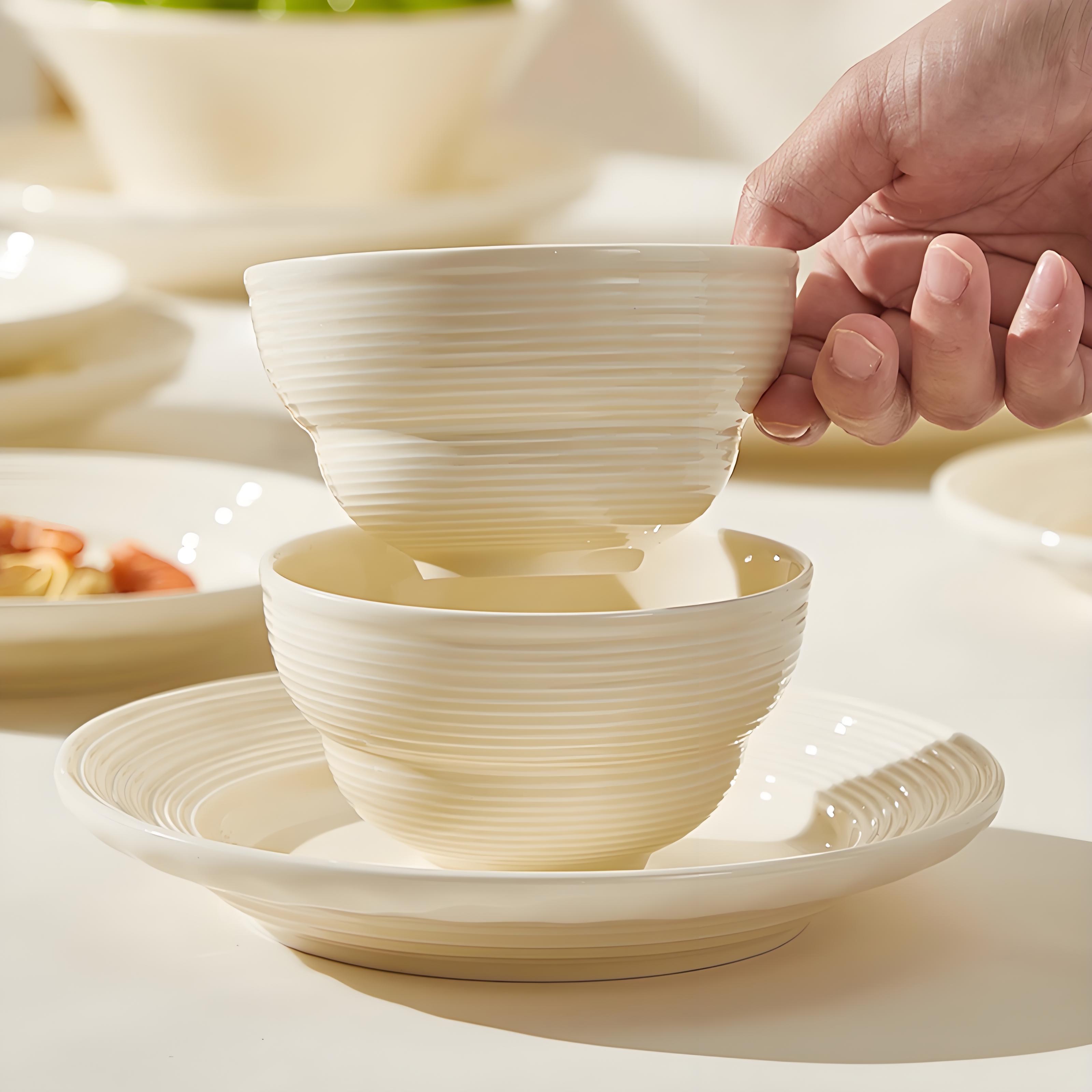 饭碗2025新款陶瓷碗盘组合