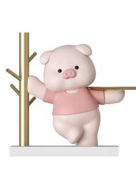 小猪客厅入户玄关钥匙收纳桌面摆件家居装饰品置物送朋友乔迁礼品