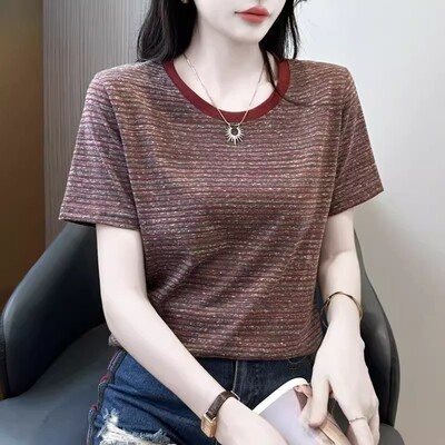 小衫宽松显瘦圆领百搭上衣