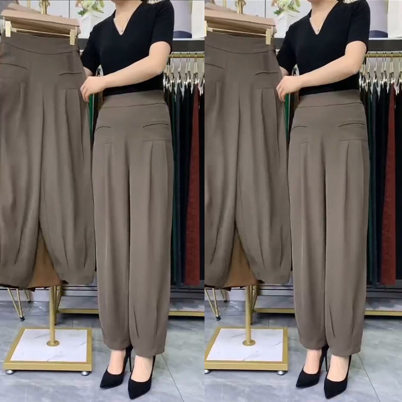 夏季高档灯笼裤垂坠感大码百搭束脚九分哈伦裤女宽松中老年萝卜裤,女装/女士精品,大码裤装,淘宝优惠券,粉丝福利购,淘宝优惠卷