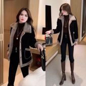 中老年妈妈秋冬装 灯芯绒外套女加绒加厚宽松大码 洋气保暖夹克上衣