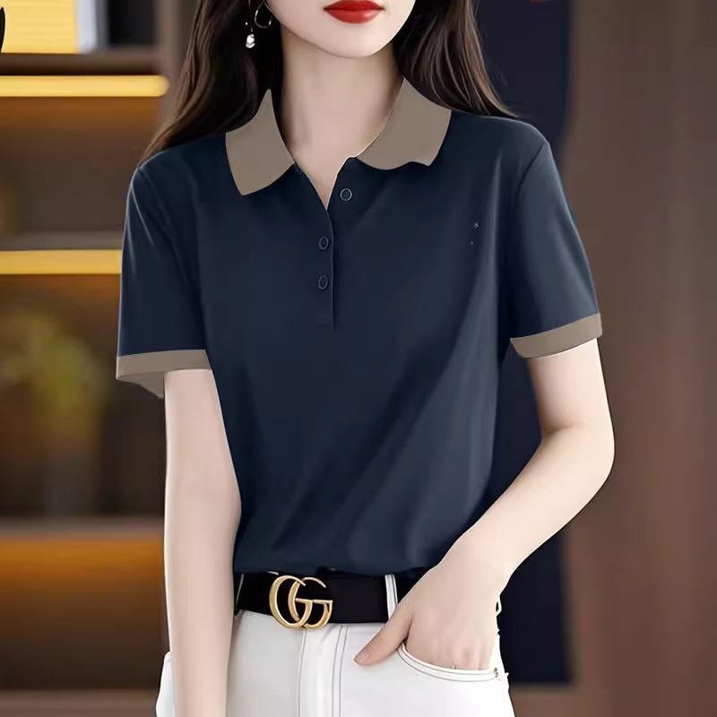 大码女装正肩上衣妈妈体恤衫