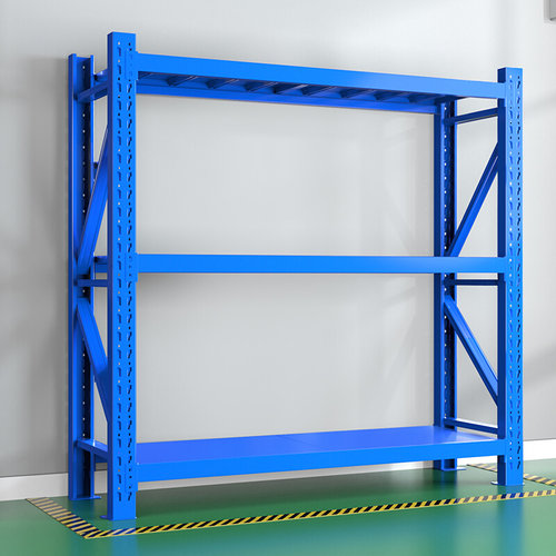 。广州三层货架家用阳台地下室杂物收纳架超市快递展示架家用落地