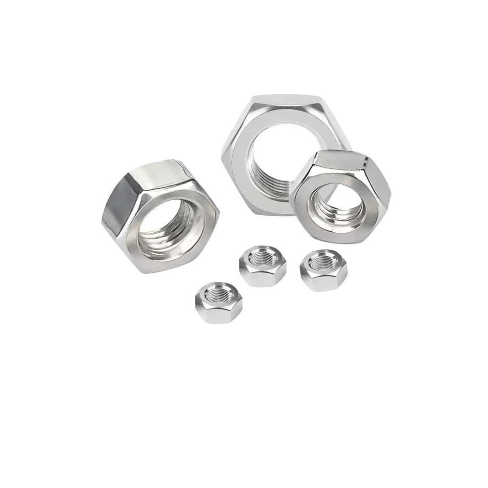 304不锈钢六角螺帽螺母螺丝帽大全M1M2M3M4M5M6M8M10M12M14M16M33