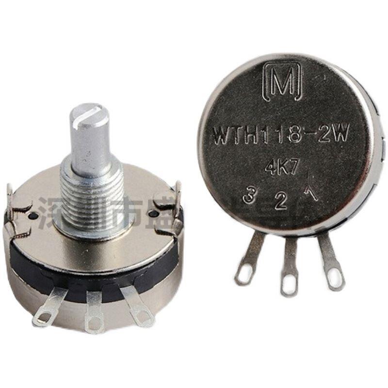 WTH118-M牌电位器2W可调电阻 1K 2K2 4K7 10K 220K470K560K680K1M