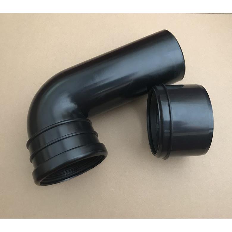 WDI暗装隐藏入墙式水箱排污弯管件出水管冲刷管90转110接头PVC PE