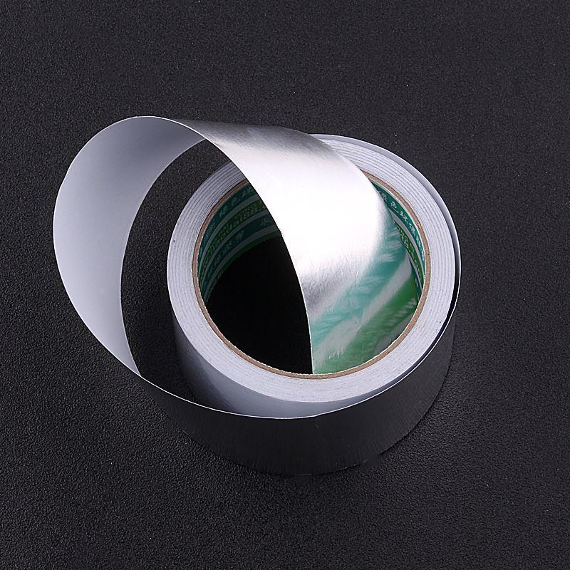 加厚铝箔胶带耐高温空调管玻纤布防晒防水厨房补锅贴锡箔纸胶布