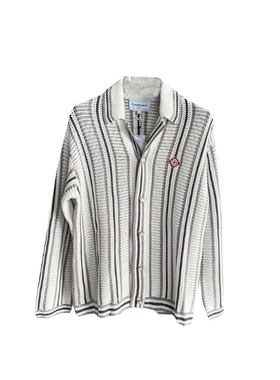 casablanca 手工编织 夏威夷西西里风格 休闲百搭高级感 灰毛衣