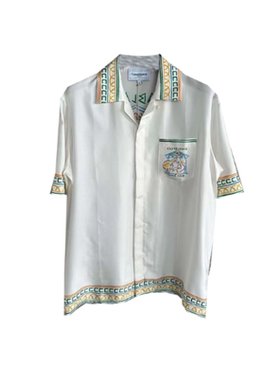 casablanca 26 蜡笔宫廷  印花 宫廷西西里风男女同款 丝绸衬衫