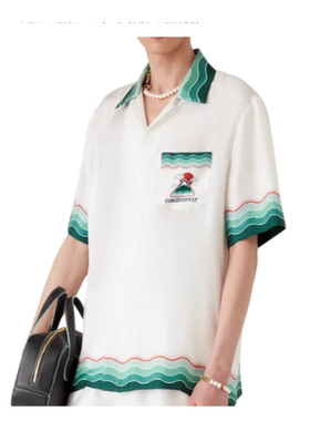 casablanca 26 日出祥云  印花 宫廷西西里风男女同款 丝绸衬衫