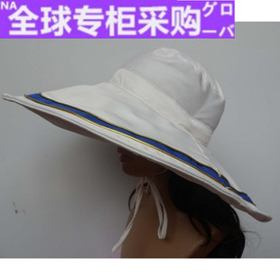 欧洲大檐帽子女夏天太阳帽可折叠大沿防紫外线沙滩帽dy圆顶平檐