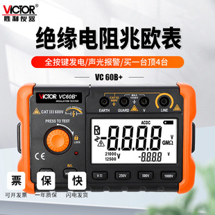 胜利数字兆欧表绝缘电阻测试仪器500V1000V2500V电子数显高压摇表