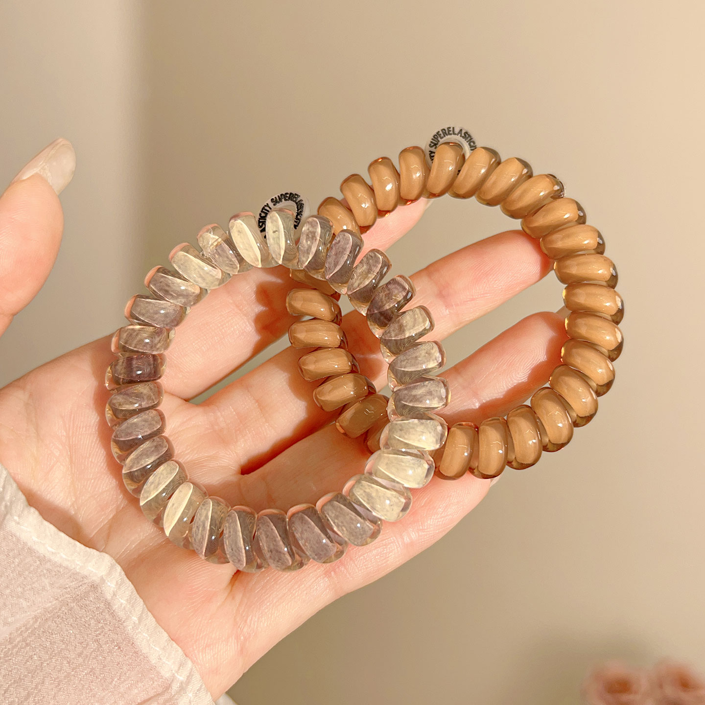 高级感电话线发圈高弹力耐用