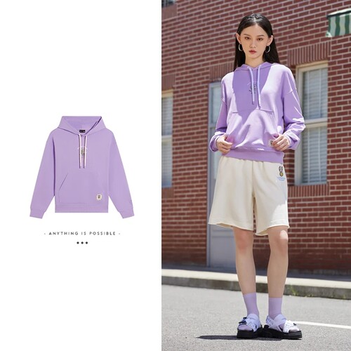 李宁卫衣女套头连帽运动服