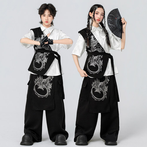 街舞儿童潮服hiphop酷帅演出服