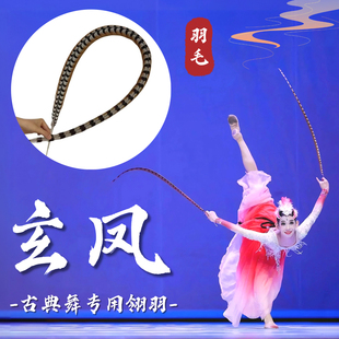 翎子舞蹈道具玄凤京剧戏曲头饰翎子翎羽毛灵羽古典舞跳舞表演专用