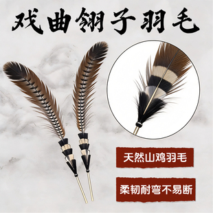 翎子舞蹈道具京剧戏曲翎子羽毛灵羽古典舞蹈跳舞演出专用羽毛道具