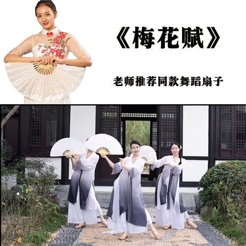 梅花赋同款舞蹈扇子折扇