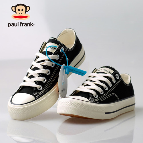 大嘴猴低帮休闲运动平底鞋帆布鞋