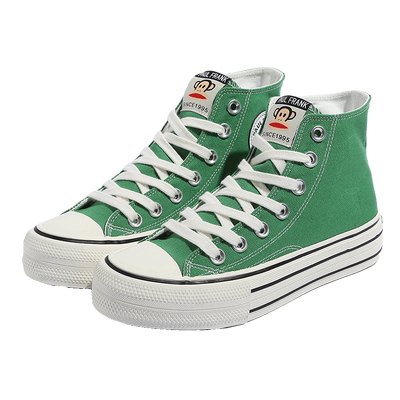 大嘴猴潮ins高街厚底增高帆布鞋