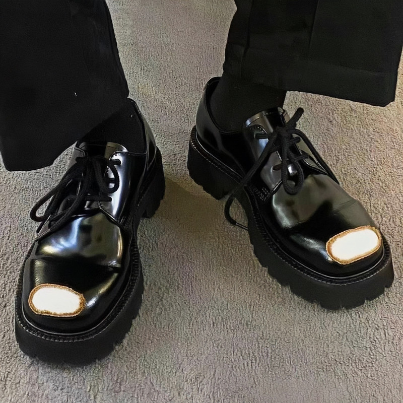 MM STYLE CAKE DERBY LEATHER SHOES