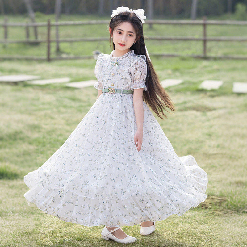 女童连衣裙大童雪纺裙202