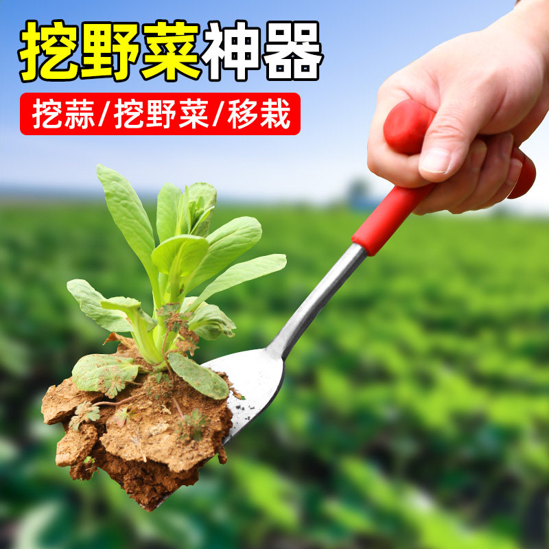 不锈钢挖野菜神器园艺种花除草