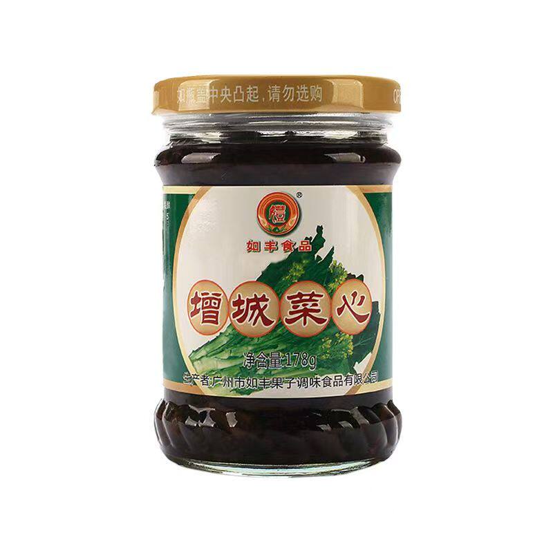 如丰食品增城菜心178g酱菜泡菜咸菜下饭菜广州增城特产迟菜心