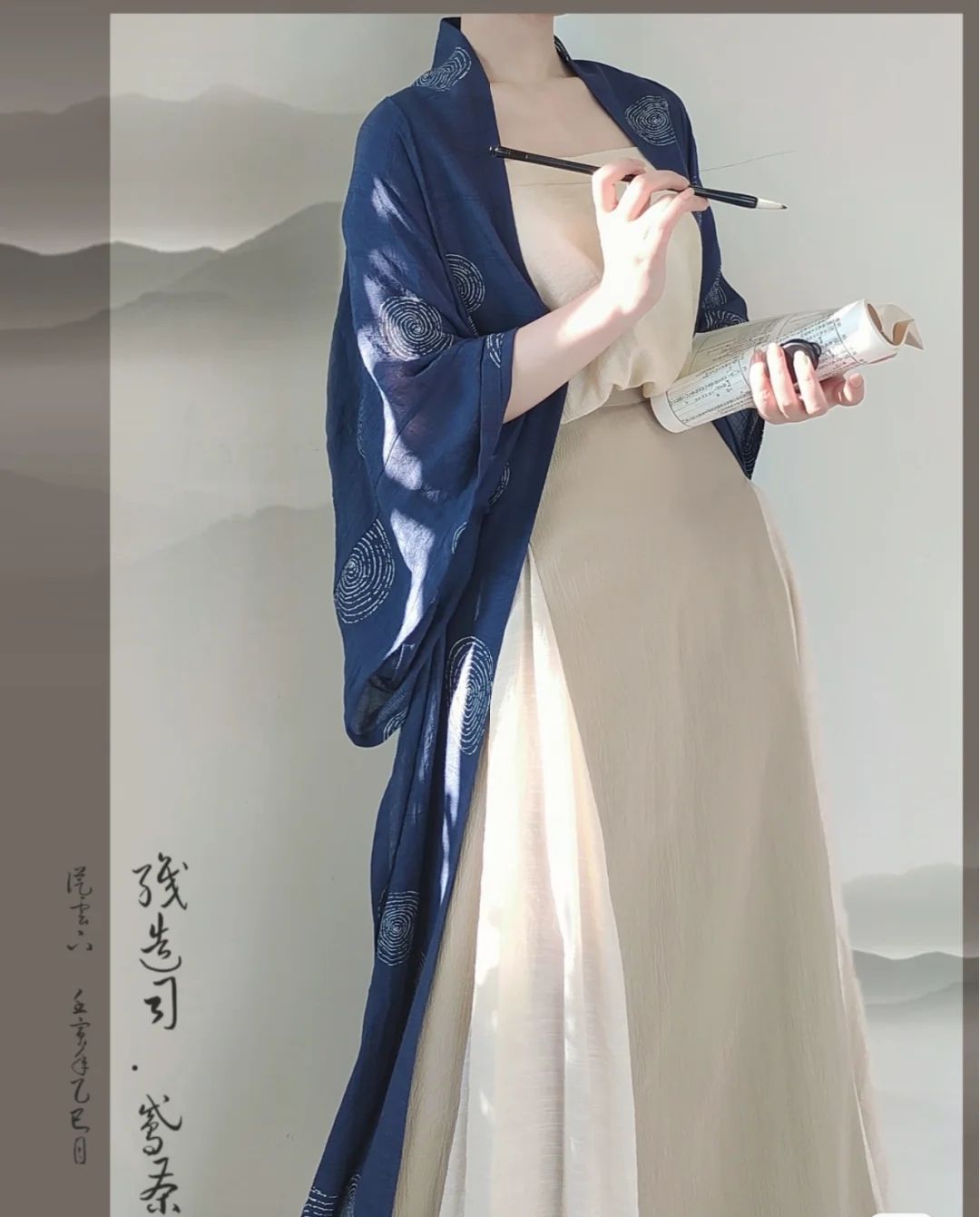 宋制长干寺汉服半袖改良三裥裙