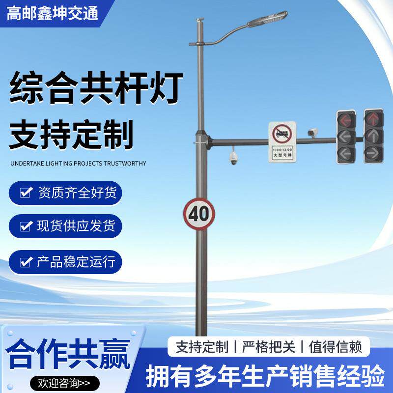BSd照明多杆合一智慧路灯户外城市道路屏幕显示路灯交通综合
