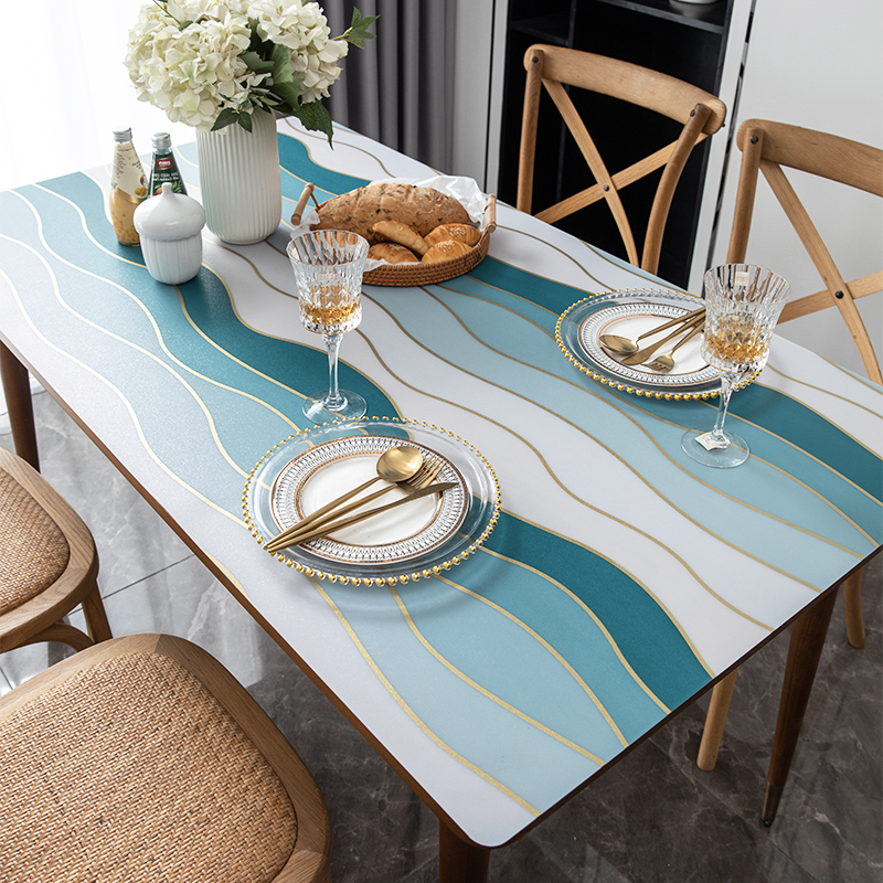 巧儿乐轻奢北欧PVC防水免洗桌布