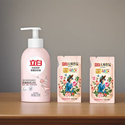 立白内裤内衣清洗液内衣洗衣液专用女士去除血渍除菌抑菌女士专用
